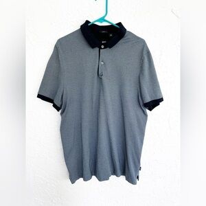 Hugo Boss Mens Navy Blue Slim Fit Short Sleeve Polo Shirt Top XXL